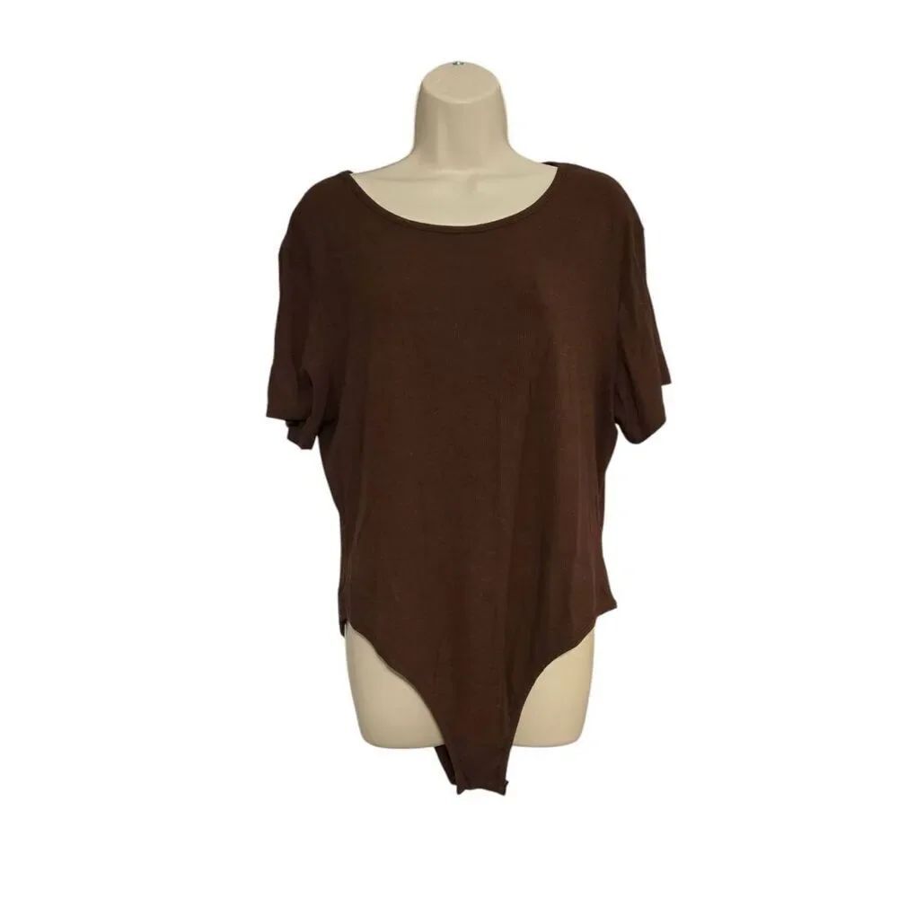 Shein Curve Women's Size 2XL Brown Bodysuit